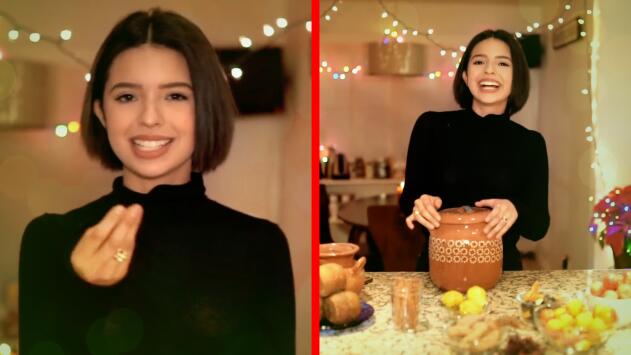 Ángela Aguilar enseña a preparar el ponche navideño (y libre de accidentes)